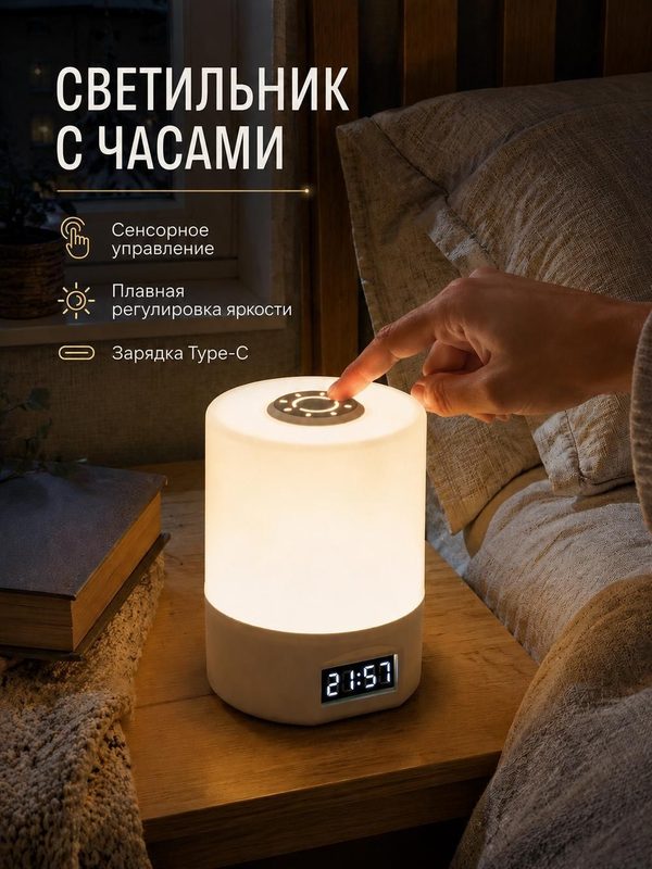 Прикроватная лампа в спальне - ночник