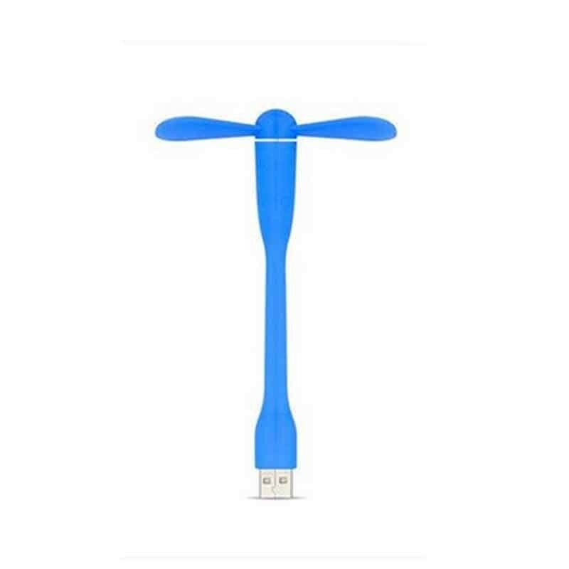 Высококачественные материалы переносной гибкий usb мини вентилятор для usb выхода пк и аккумулятора синий