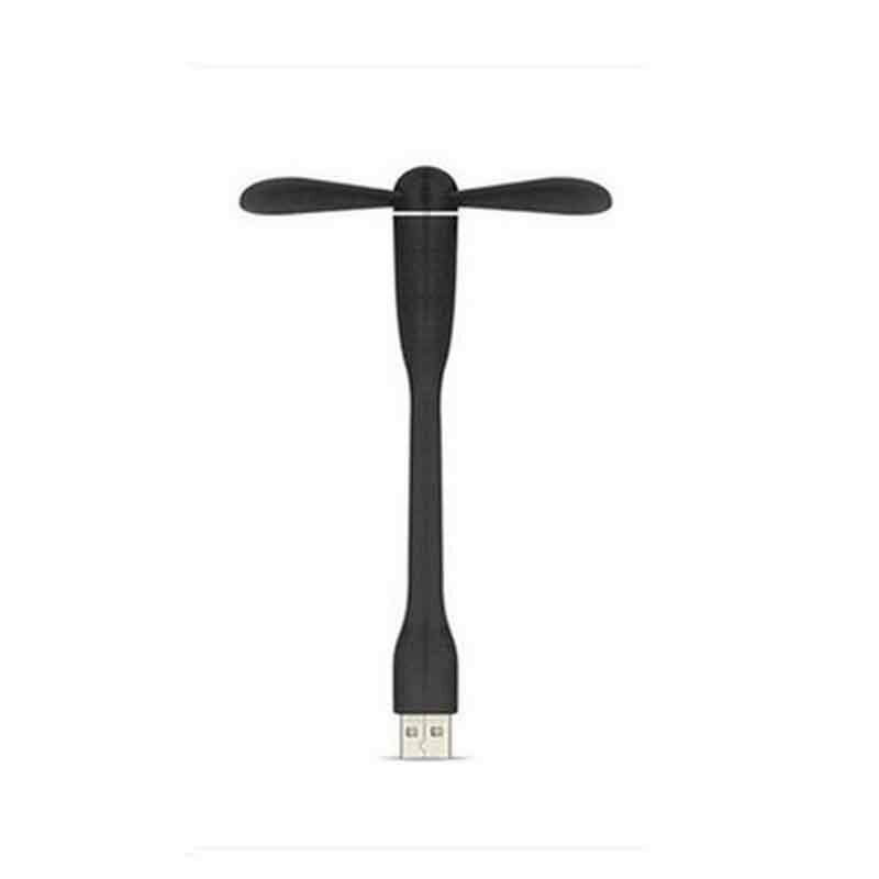 Высококачественные материалы переносной гибкий usb мини вентилятор для usb вывода пк и внешнего аккумулятора черный