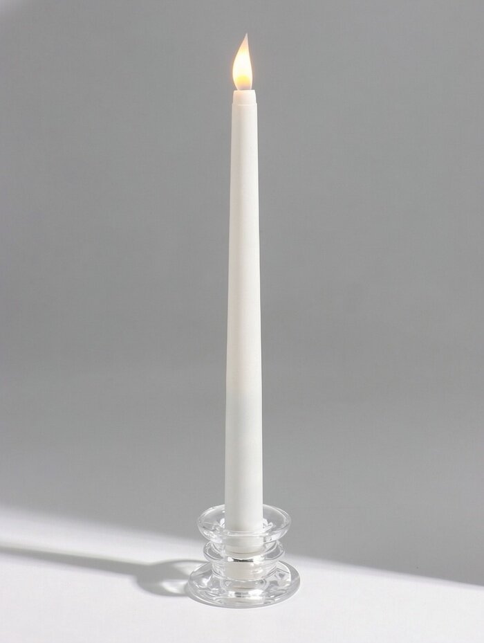 Подсвечник стеклянный «Бен», 5.5×5.5×3.5 см, d=2.2 см