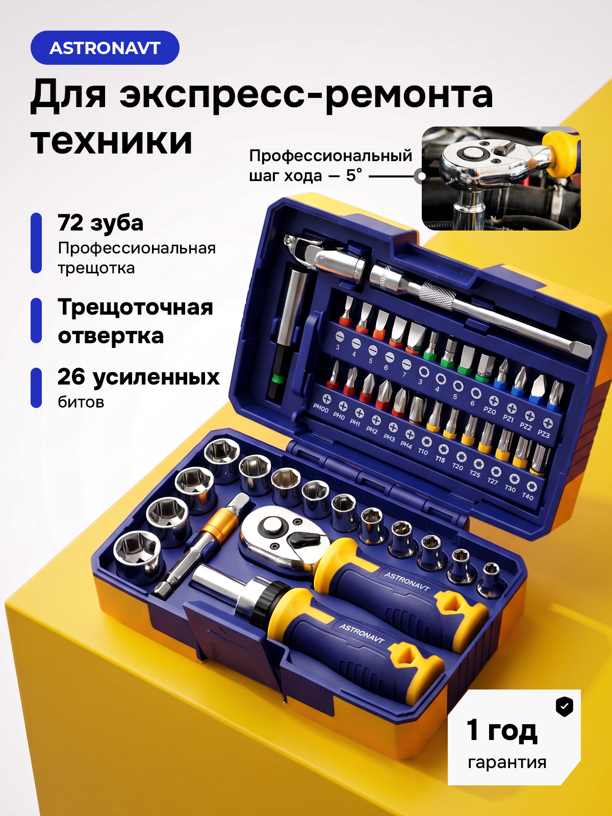 Набор инструментов для автомобиля. Инструменты для автомобиля ASTRONAVT.