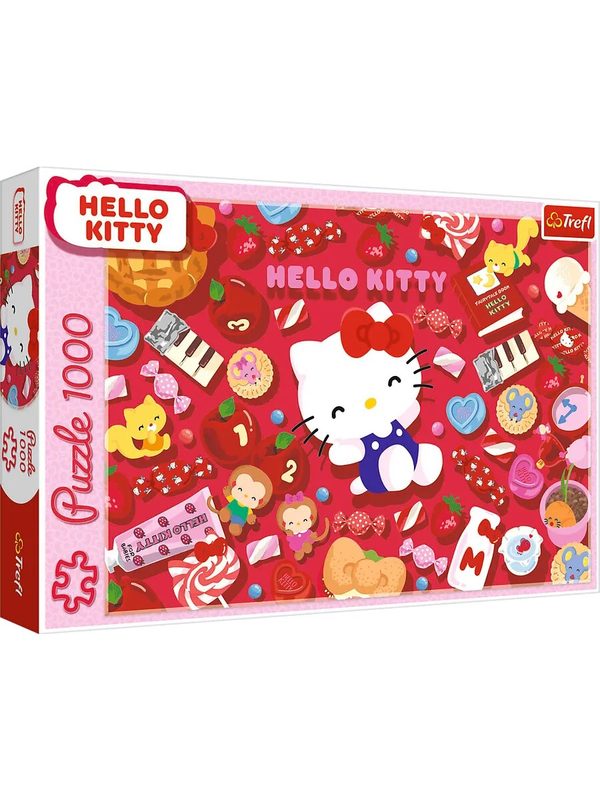 Пазлы 1000 элементов для детей и взрослых Hello Kitty