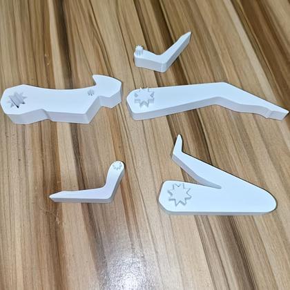 Подставка для телефона и планшета складная в виде человека с 3D-печатью, с регулировкой угла наклона и вращением, универсальная настольная стойка для дома, офиса и кровати (Стиль: T)