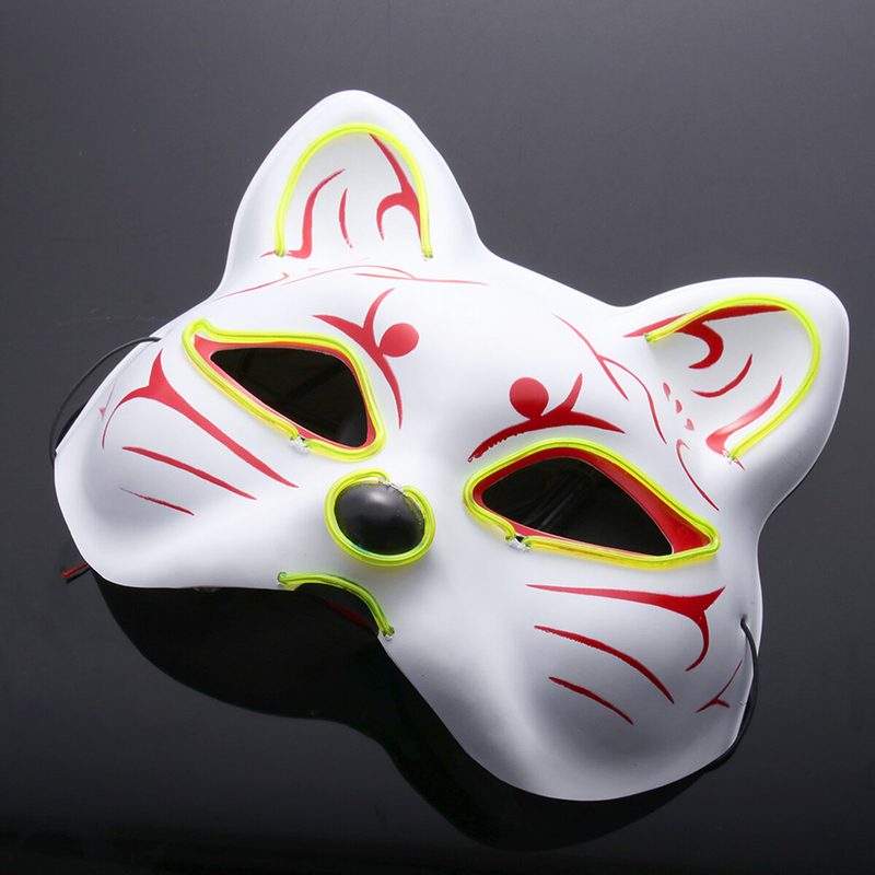 Маска Светящаяся В Forme Котёнка 1 Шт 12.5*16.5 Cm Для Праздников И Фестивалей