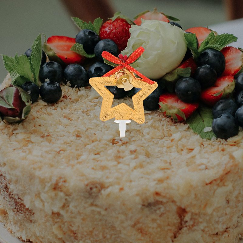 50 Штук Звёздные Топперы Для Торта Christmas Cake Picks И Украшения Для Десертов 10.00X5.50X1.50Cm